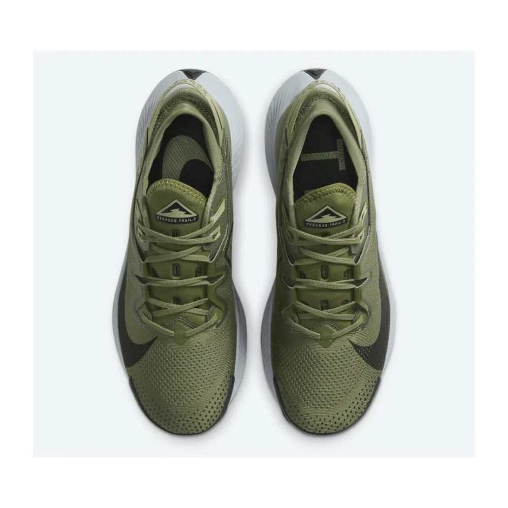 Nike Air Zoom Pegasus Trail 2 Low Mens Shoes Green Black CK4305-201 NEW Multi Sz - Picture 2 of 6
